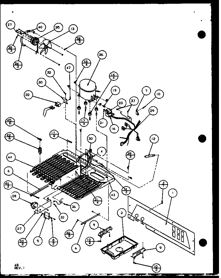 Machine compartment (sld25j/p1104008w) (sld25jb/p1104010w) (sld25jp/p1104012w) (sld22jb/p1104024w)