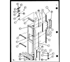 Amana SCD25JB-P1104016W freezer door (scd25j/p1104013w) (scd25jb/p1104015w) (scd25jp/p1104017w) diagram
