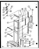 Freezer door (scd25j/p1104013w) (scd25jb/p1104015w) (scd25jp/p1104017w)