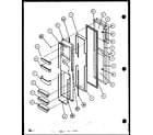 Amana SCD25JP-P1104017W freezer door (scd25j/p1104013w) (scd25jb/p1104015w) (scd25jp/p1104017w) diagram