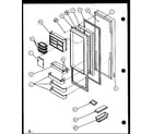 Amana SCD25J-P1104013W refrigerator door (scd25j/p1104013w) (scd25jb/p1104015w) (scd25jp/p1104017w) diagram