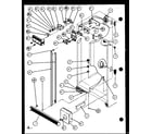 Amana SCD25JB-P1104016W refrigerator/freezer controls and cabinet part (scd25j/p1104013w) (scd25jb/p1104015w) (scd25jp/p1104017w) diagram