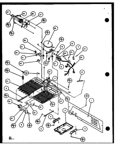 Machine compartment (scd25j/p1104013w) (scd25jb/p1104015w) (scd25jp/p1104017w)