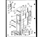 Amana SCD25JB-P1104016W freezer door (scd25j/p1104014w) (scd25jb/p1104016w) (scd25jp/p1104018w) diagram