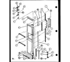 Amana SCD25JP-P1104018W freezer door (scd25j/p1104014w) (scd25jb/p1104016w) (scd25jp/p1104018w) diagram