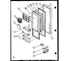 Amana SCD25JB-P1104016W refrigerator door (scd25j/p1104014w) (scd25jb/p1104016w) (scd25jp/p1104018w) diagram