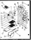 Freezer shelving and refrigerator light (scd25j/p1104014w) (scd25jb/p1104016w) (scd25jp/p1104018w)