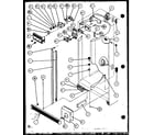 Amana SCD25J-P1104013W refrigerator/freezer controls and cabinet parts (scd25j/p1104014w) (scd25jb/p1104016w) (scd25jp/p1104018w) diagram