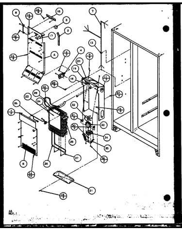 Evaporator and air handling (scd25j/p1104014w) (scd25jb/p1104016w) (scd25jp/p1104018w)