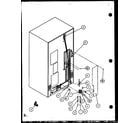 Amana SCD25JB-P1104015W cabinet back (scd25j/p1104014w) (scd25jb/p1104016w) (scd25jp/p1104018w) diagram