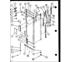 Amana SZDE20KB-P1102502W refrigerator door handle and trim diagram
