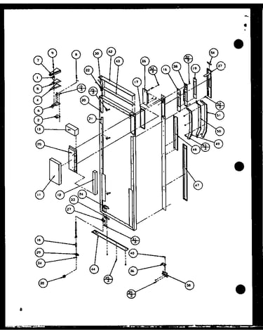 Refrigerator door handle and trim