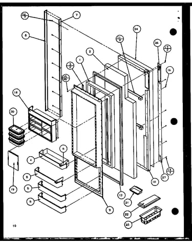 Refrigerator door