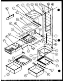 Refrigerator shelving and drawers