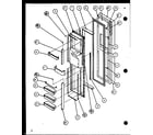 Amana SZD20KP-P1102506W freezer door diagram