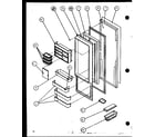 Amana SZD20KP-P1102506W refrigerator door diagram