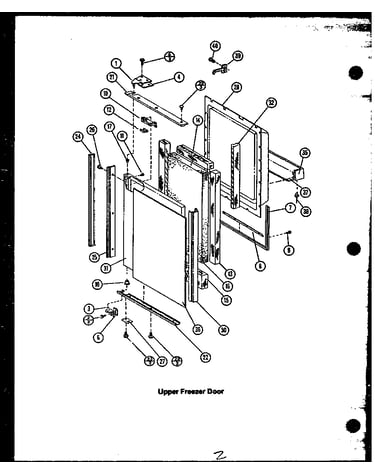 Upper freezer door