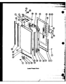 Lower freezer door