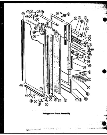 Refrigerator door assembly