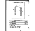 Caloric GRH1221W refrigerator trim kits-xrh 124 & 125 diagram