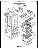 Refrigerator liner parts (gfs227/mn02) (gfs2271l10/mn10) (gfs2271w10/mn10)