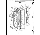 Caloric GFS227/MN00 refrigerator door parts diagram