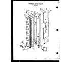 Caloric GFS227/MN00 freezer door parts diagram