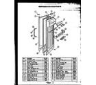 Caloric GFD240-1L2 refrigerator door parts diagram