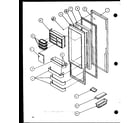 Amana SBI20K-P1102509W refrigertor door (szi20k/p1102507w) diagram
