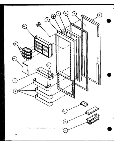 Refrigertor door (szi20k/p1102507w)