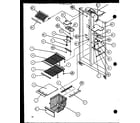 Amana SZI20K-P1102507W freezer shelving and refrigerator light (szi20k/p1102507w) diagram