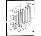 Amana SBI20K-P1102509W freezer door (sbi20k/p1102509w) diagram
