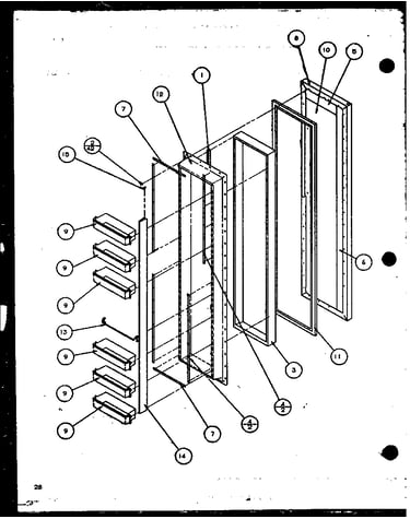 Freezer door (sbi20k/p1102509w)