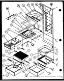 Refrigerator for shelving and drawers (sbi20k/p1102509w)