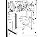 Amana SBI20K-P1102509W refrigerator/freezer controls and cabinet parts (sbi20k/p1102509w) diagram