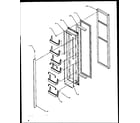 Modern Maid GRH2202BE/P1168103WE freezer door (gri2001ww/p1168201ww) diagram