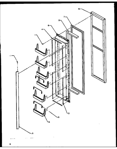 Freezer door (gri2001ww/p1168201ww)