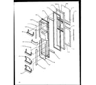 Modern Maid GRH2202BE/P1168103WE freezer door (grh2202be/p1168103we) (grh2202ww/p1168102ww) (grh2401sww/p1168101ww) diagram