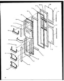 Freezer door (grh2202be/p1168103we) (grh2202ww/p1168102ww) (grh2401sww/p1168101ww)
