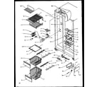Modern Maid GRH2401SWW/P1168101WW freezer shelving and refrigerator light (grh2202be/p1168103we) (grh2202ww/p1168102ww) (grh2401sww/p1168101ww) diagram