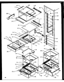 Refrigerator shelving and drawers
