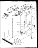 Refrigerator/freezer controls and cabinet parts
