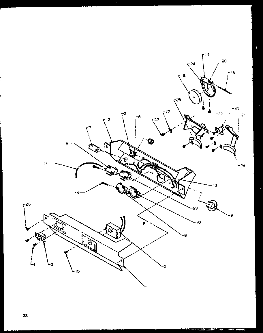 ELECTRONIC BRACKET ASSEMBLY (GRH2202BE/P1168103WE) (GRH2202WW/P1168102WW) (GRH2401SWW/P1168101WW)