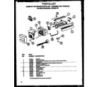 Modern Maid GRH2202BE/P1168103WE compact ice maker parts lists (gri2001ww/p1168201ww) diagram