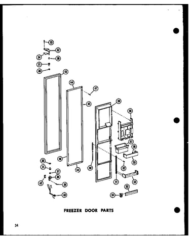 Freezer door parts