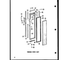 Amana SP17G-C-P60201-30WC freezer door assy diagram