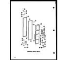 Amana ESR17G-1-A-P60201-32WA freezer door parts diagram