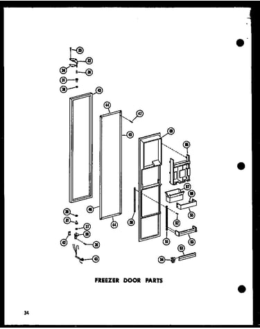 Freezer door parts
