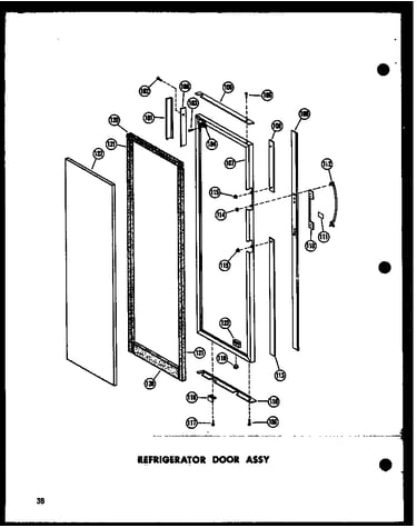 Refrigerator door assy