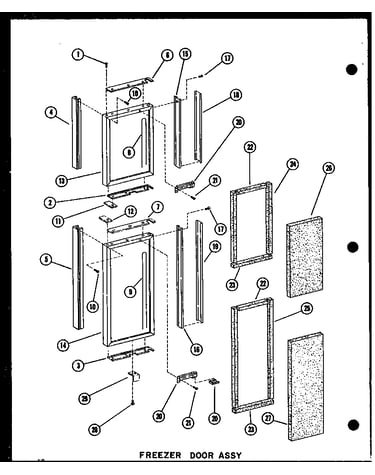 Freezer door assy
